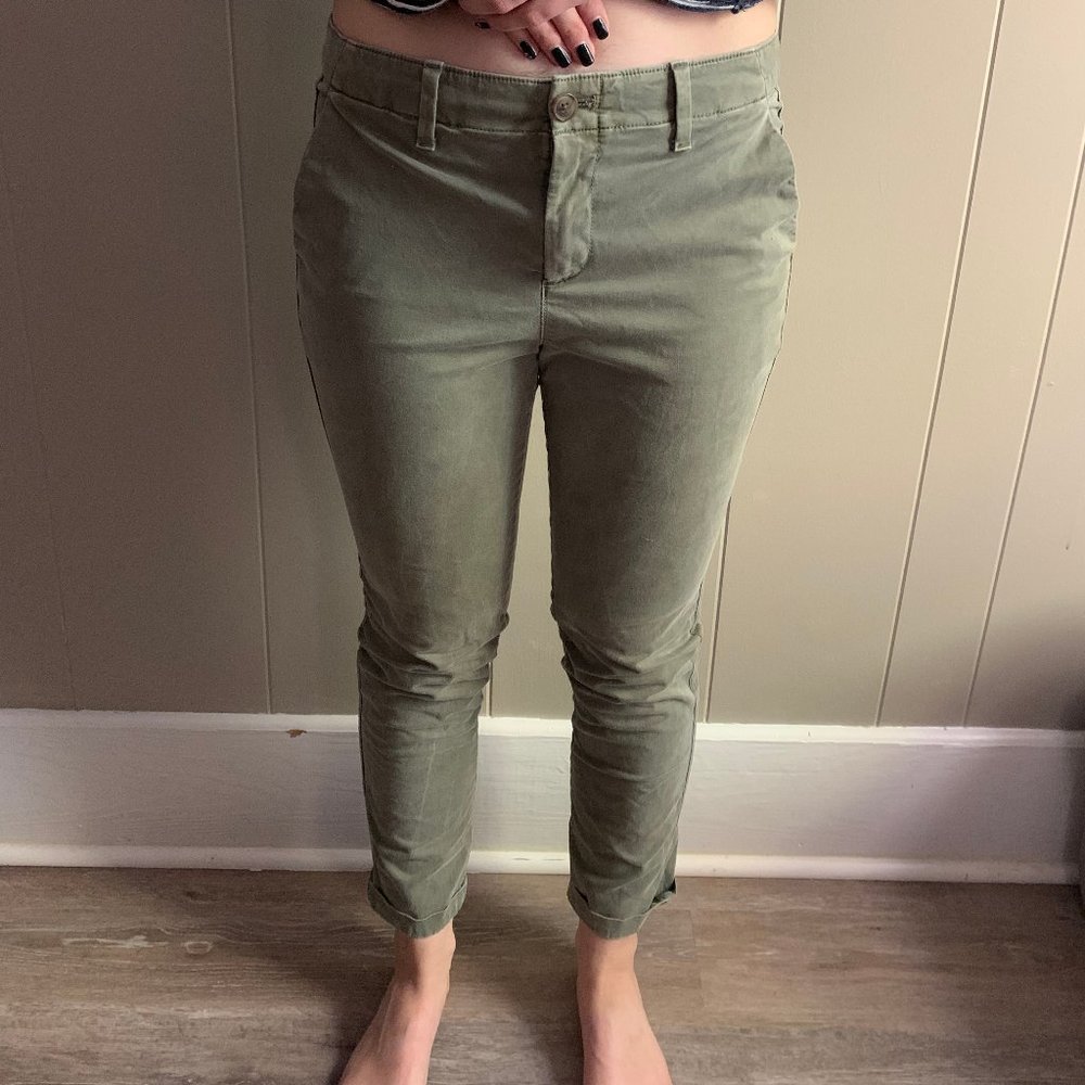 olive gap chinos